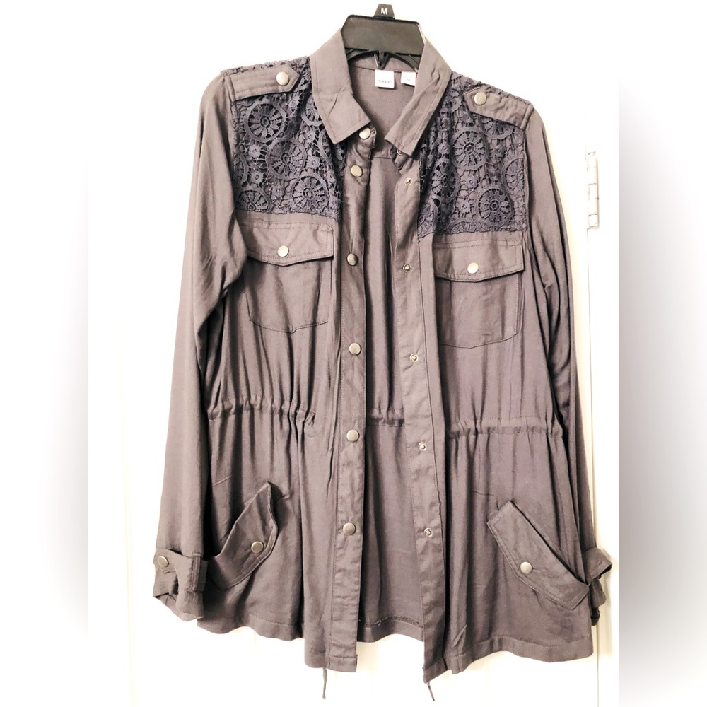BONGO Charcoal Utility Jacket. Sz. (MED) NWOT